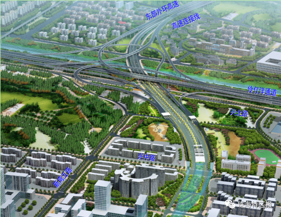 北围立交桥效果图