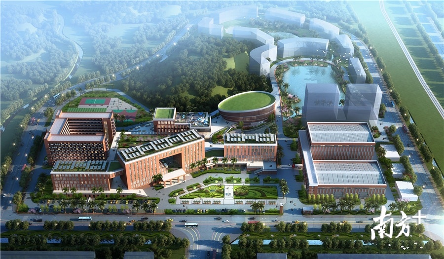 中科院惠州两大科学装置总部区效果图。