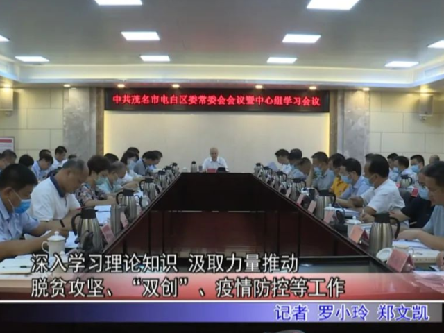 电白:深入学习理论知识 汲取力量推动脱贫攻坚、“双创”、疫情防控等工作