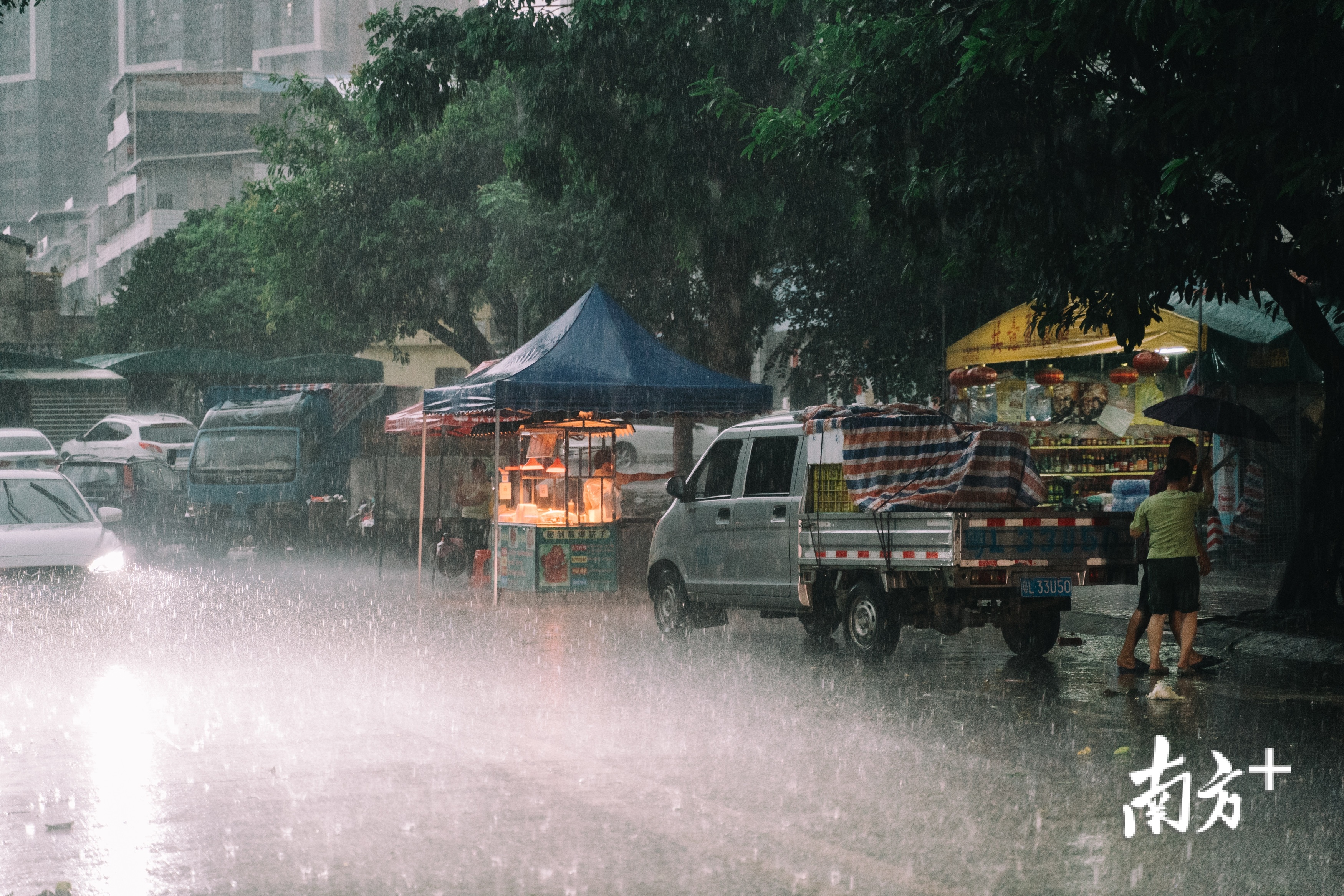 惠州迎来强降雨。 惠州迎来强降雨。