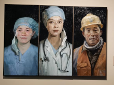 抗疫美术展：画钟南山，创作者“哭了两次”