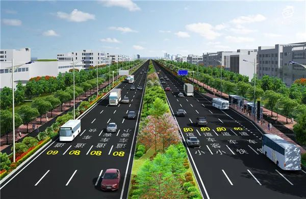 桂澜路道路效果图