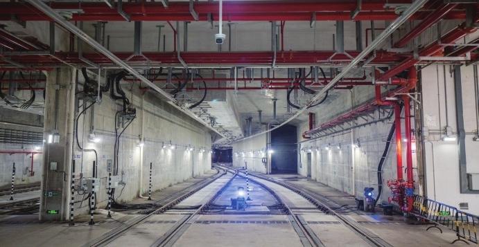 深圳地铁10号线益田停车场现貌。 深圳地铁10号线益田停车场现貌。