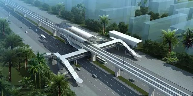 南海新交通部分路段效果图