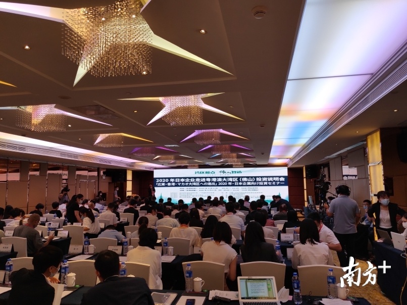 湾区极点 佛山智造——2020年日本企业走进粤港澳大湾区（佛山）投资说明会现场。南方日报记者 王谦 摄