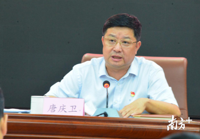 连州市委副书记,市长唐庆卫就创文工作进行部署.记者黄津 摄