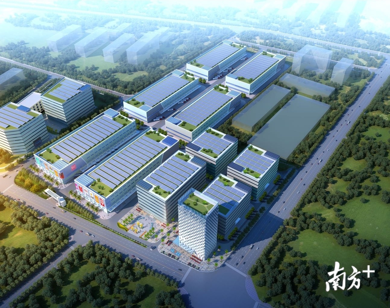 广州增城南香谷云数据中心效果图