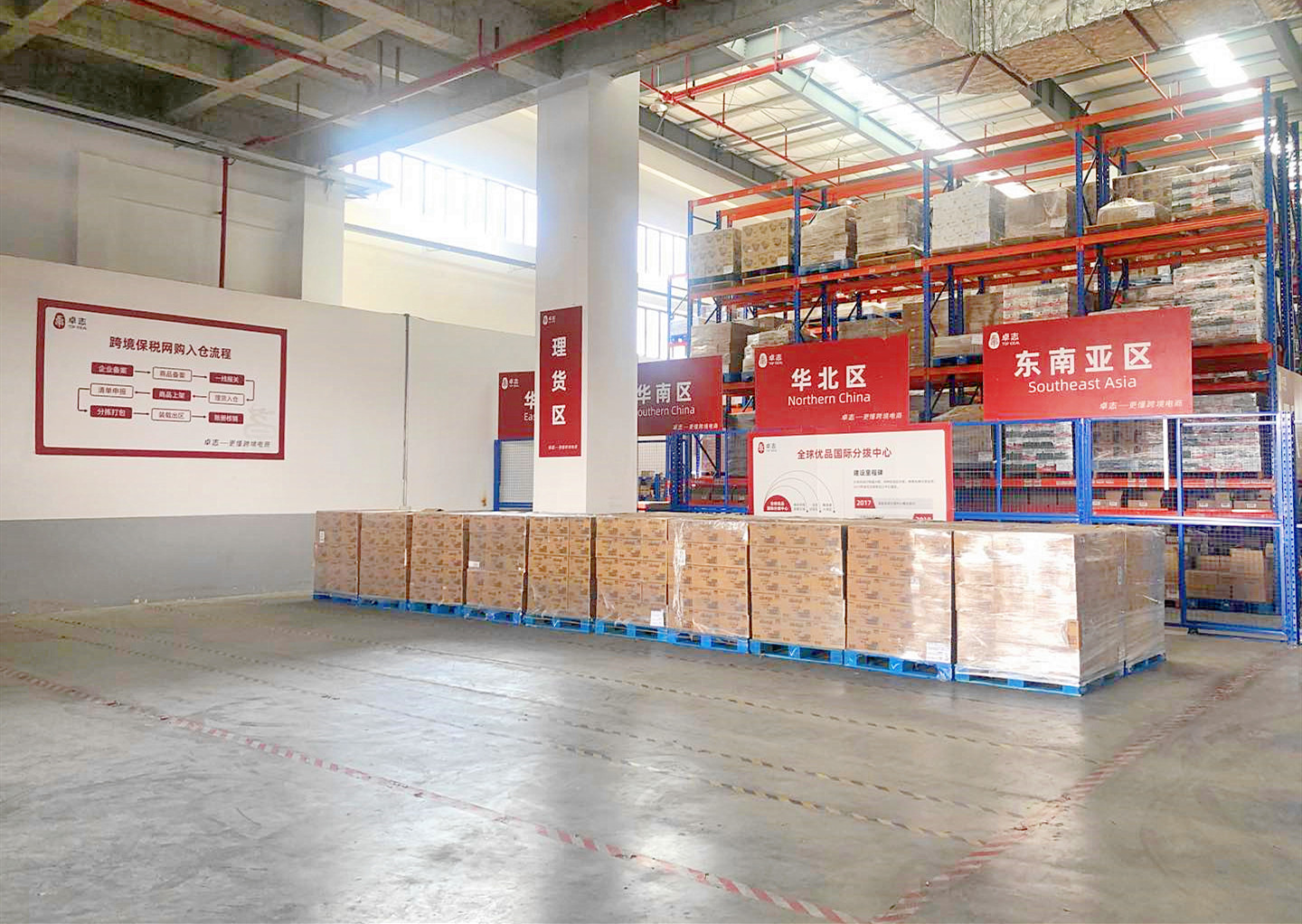 全球优品分拨中心满足跨国企业“买全球”“卖全球”的一体化运营需求。