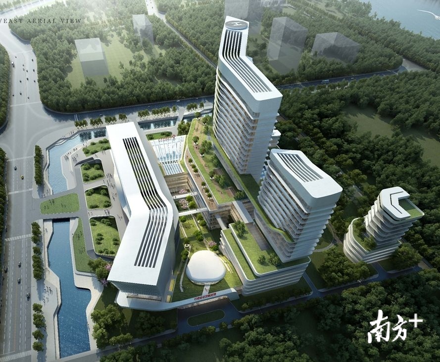 佛山地铁4号线出口将直通市二医院新院区。