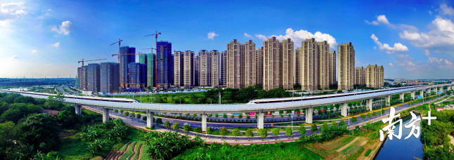  三水以交通为先导建设品质城市，汇聚湾区资源。三水区档案局供图