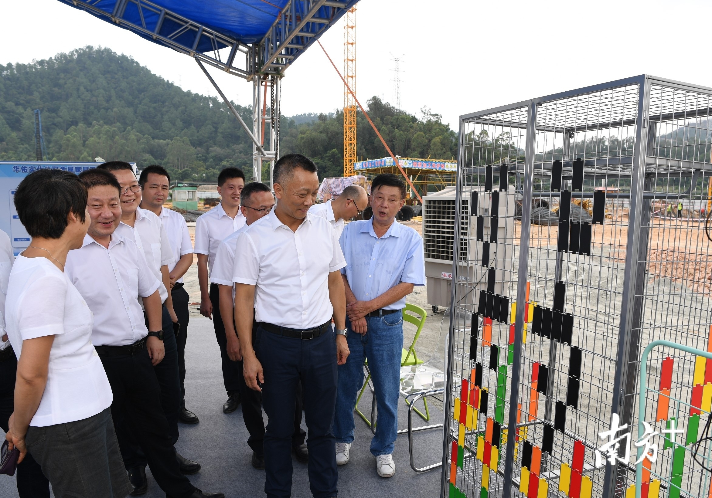 江门市华佑实业有限公司在三江镇洋美村小冲公路南新建五金制品项目。杨兴乐摄