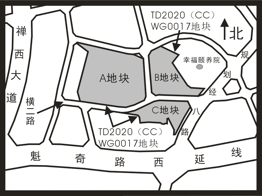 地块示意。来源于佛山市公共资源交易中心
