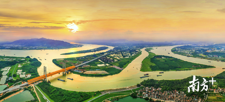 三水，西江、北江、绥江三江汇流，是地理意义上的珠江三角洲发源地。三水区委宣传部供图