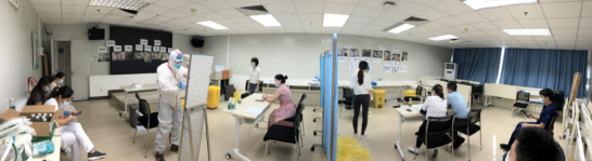 人员|感控科双节前“摆摊”