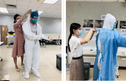 人员|感控科双节前“摆摊”