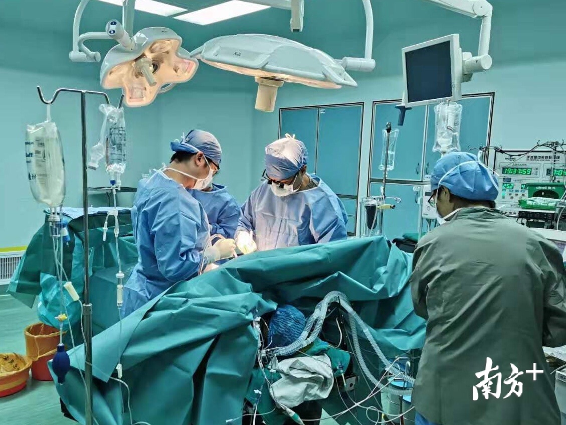 心脏移植手术中图片 通讯员供图