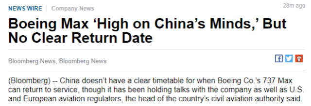 中国|全球航空运输萎缩,外媒关注中国对波音737MAX态度