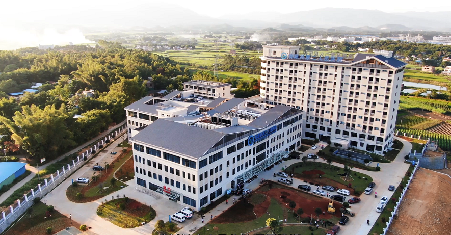 翁源县第二人民医院鸟瞰图。