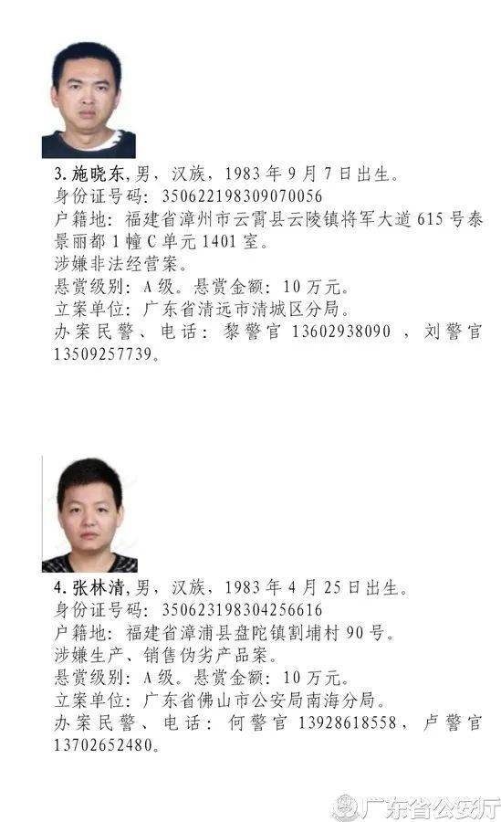 悬赏|最高奖10万元！广东公安悬赏通缉50名涉烟逃犯