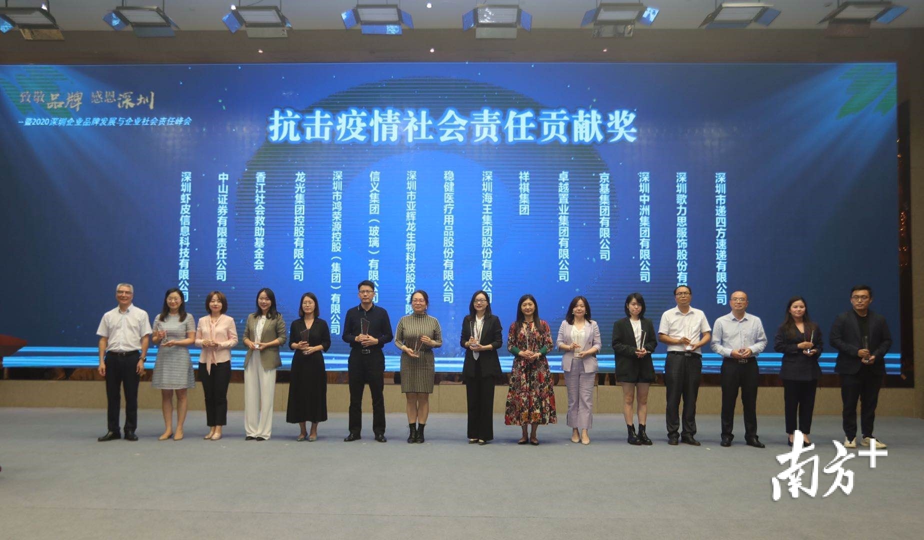 获奖企业。 获奖企业。