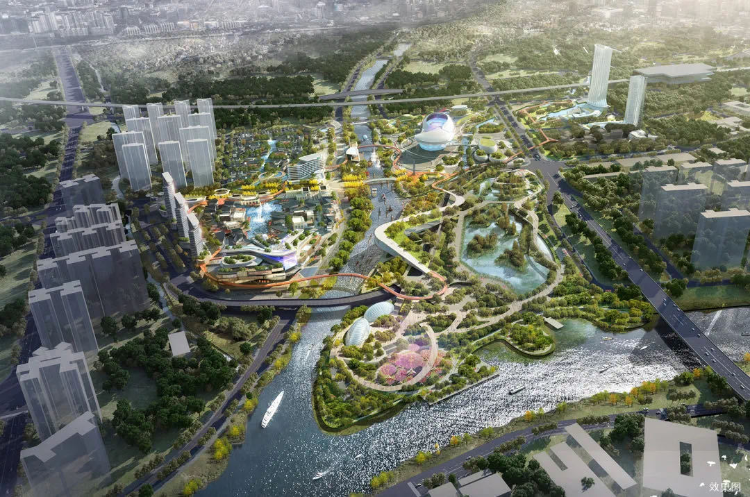 欢乐海岸鸟瞰效果图。图片来源于中山发布