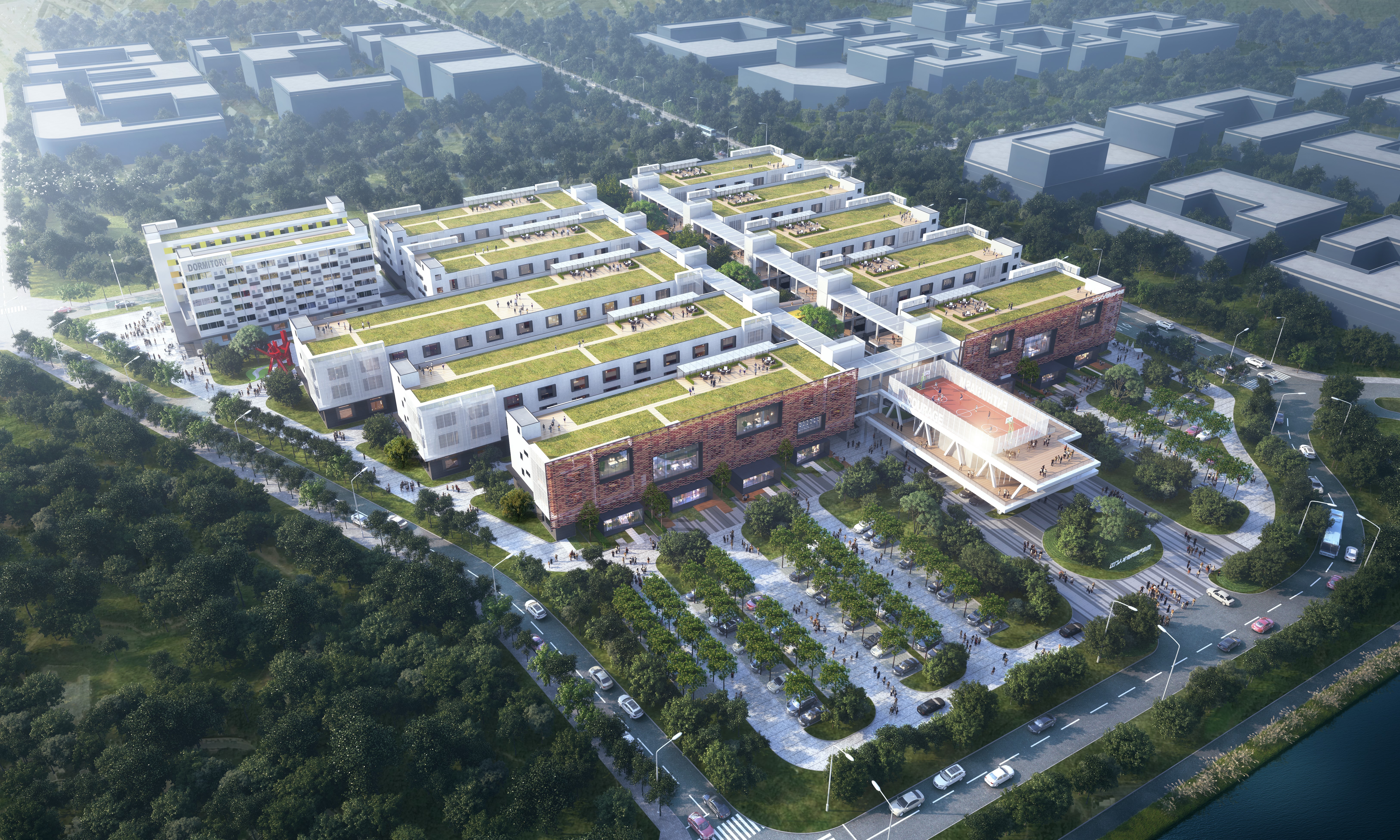 位于卢边社区的江门人才岛科技产业园。