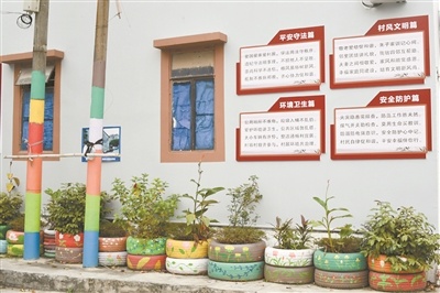 半仙山村的边角花园。