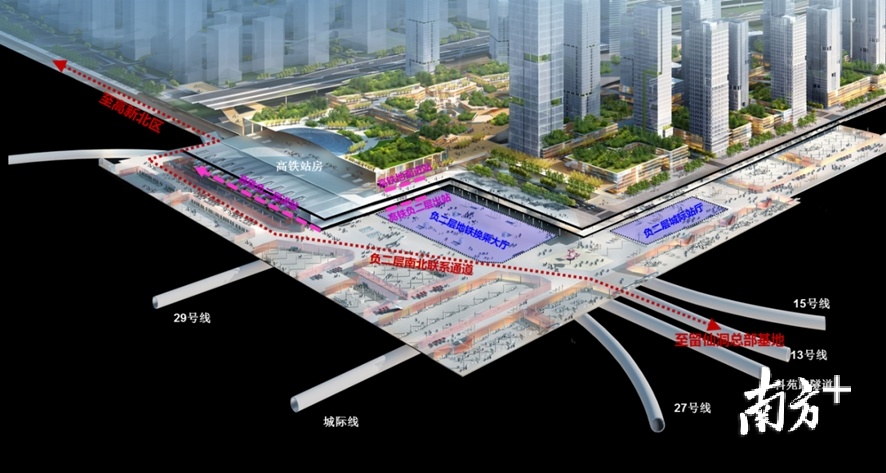 西丽枢纽站城一体协同设计