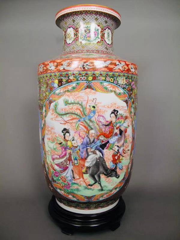 广彩《群仙贺寿图》