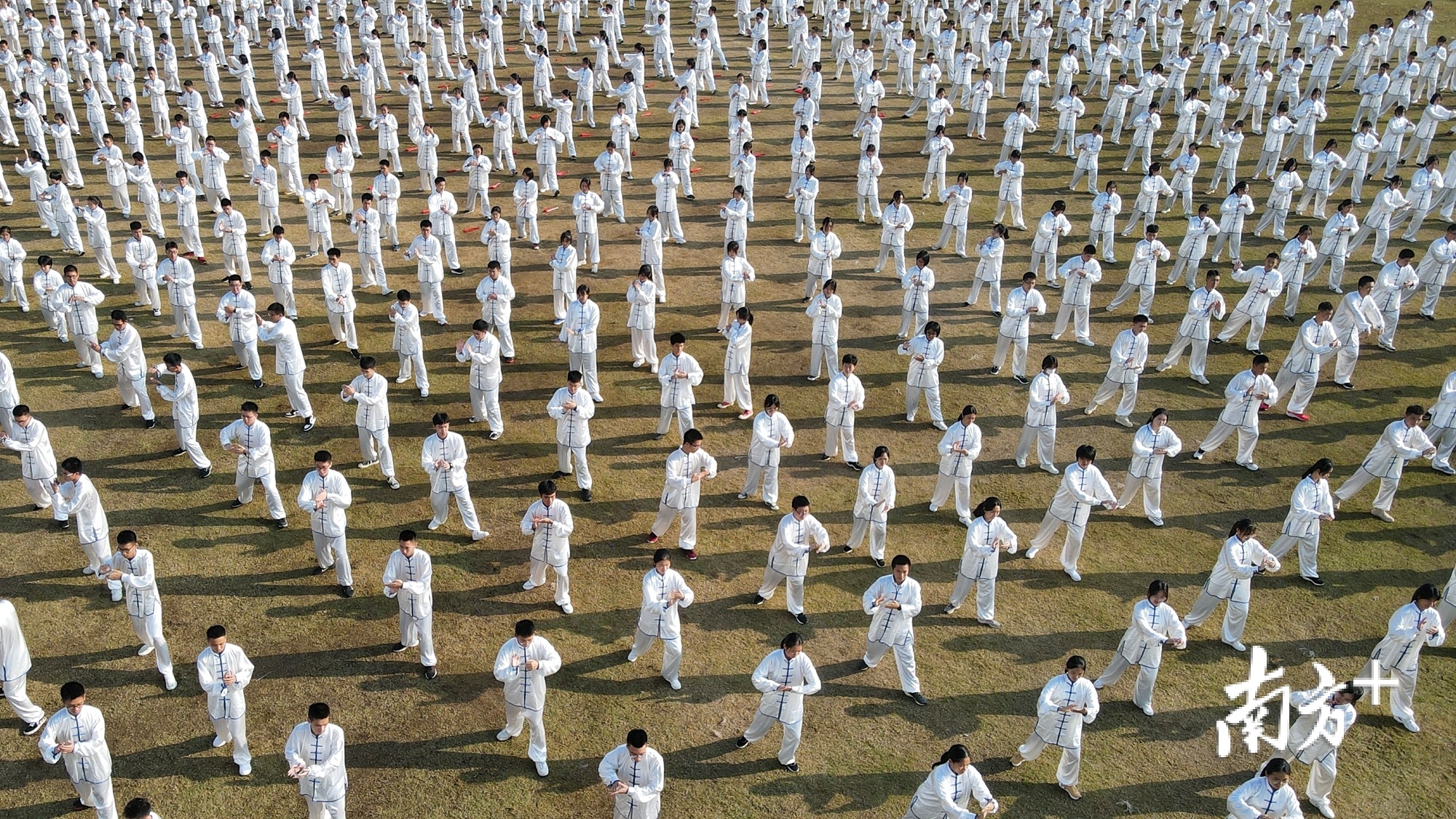 高二年级太极方阵。