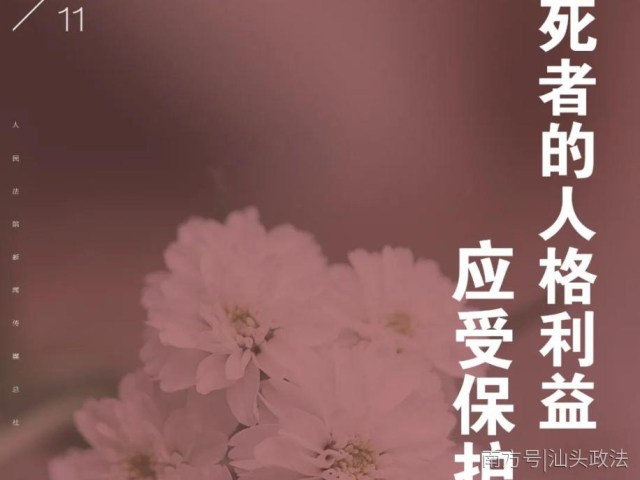 每日一“典”丨死者的人格利益应受保护