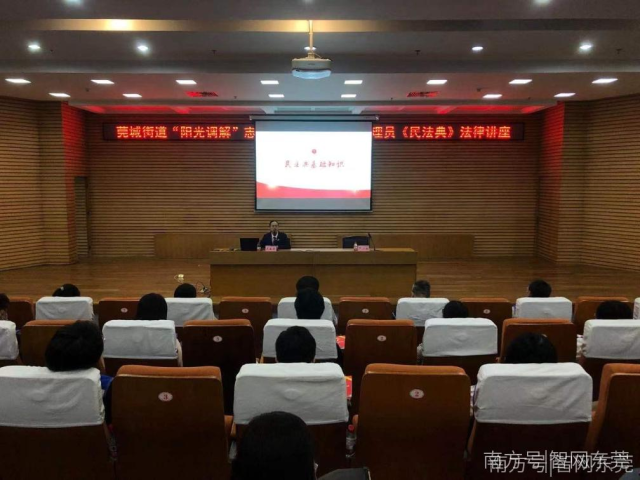 【智网东莞】莞城街道开展“阳光调解”志愿服务活动暨网格管理员《民法典》法律讲座