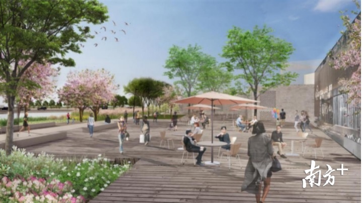 新岭南生态商业坊效果图。通讯员供图