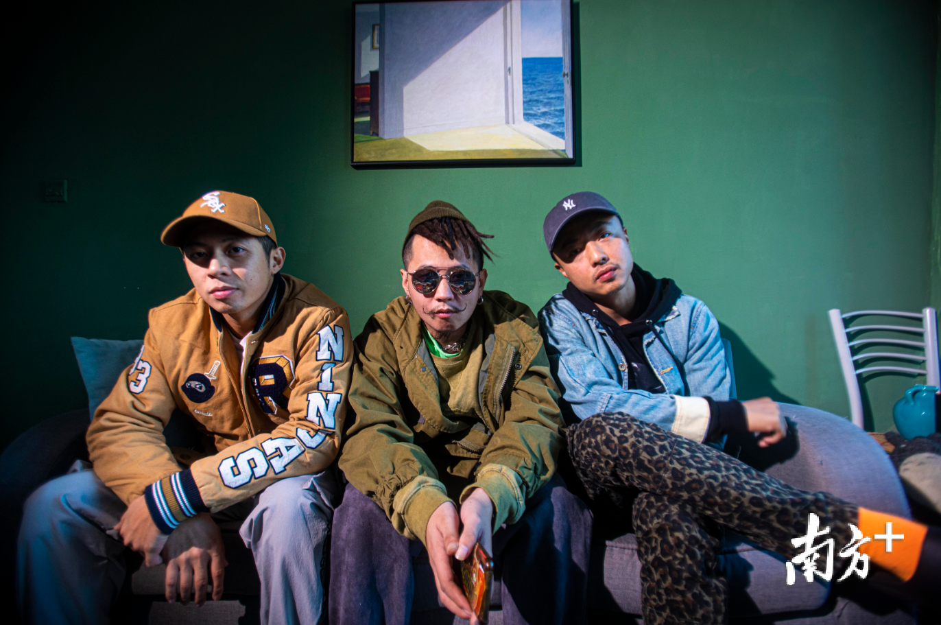 壹指团体的3位rapper，由左至右为阿哲、P.O.P、香菇。