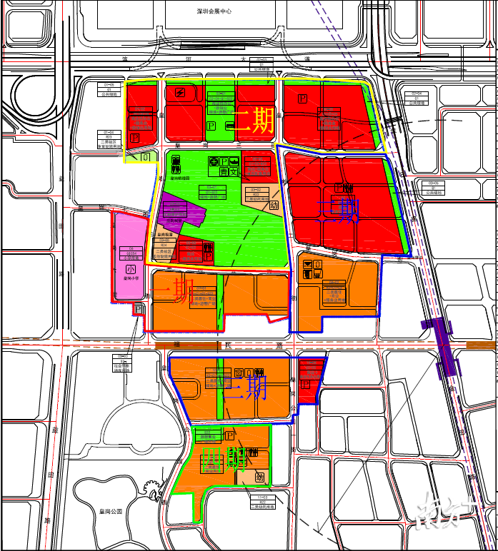 皇岗村改造项目规划图