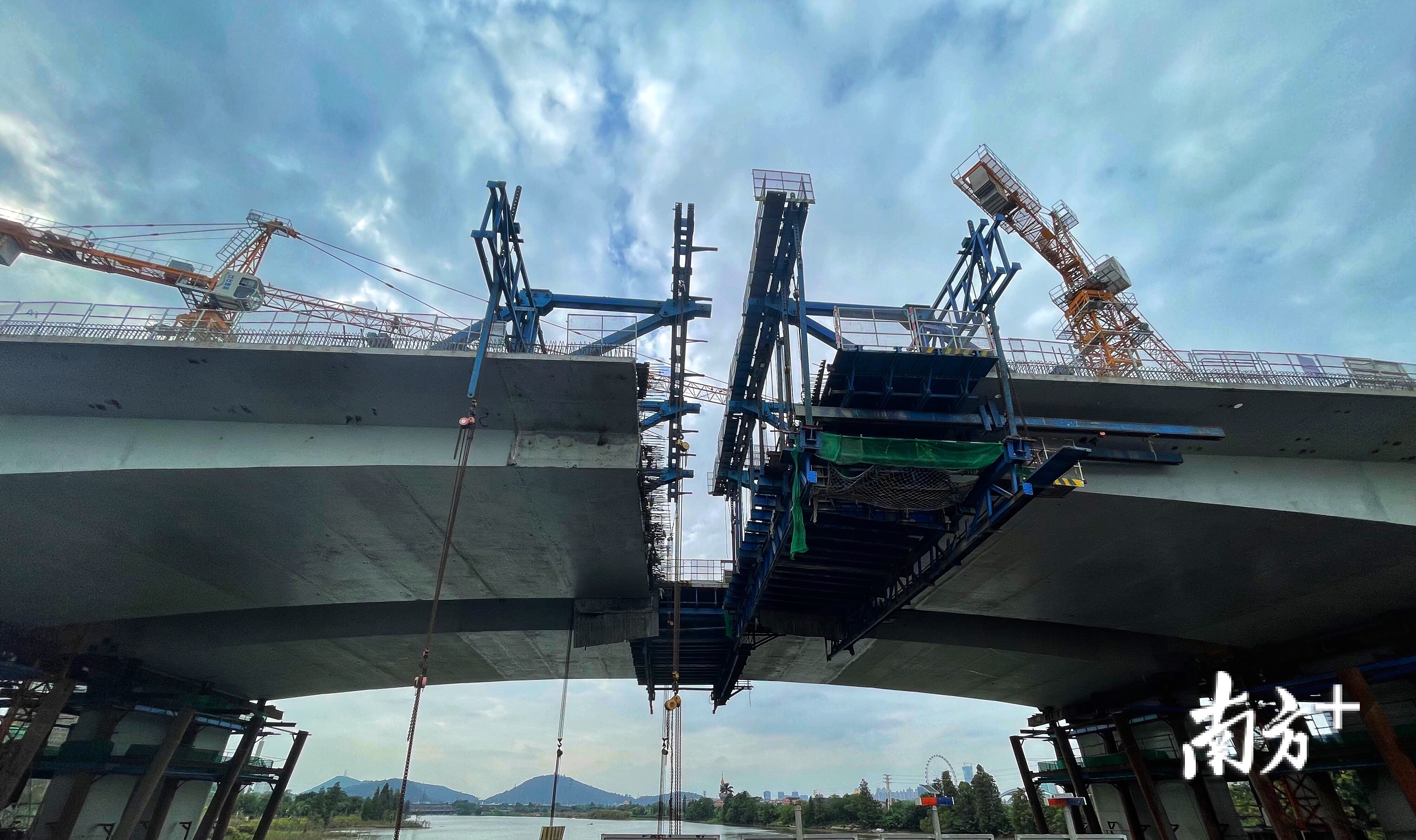 顺德再添一条跨江通道,桂畔海大桥主桥顺利合龙