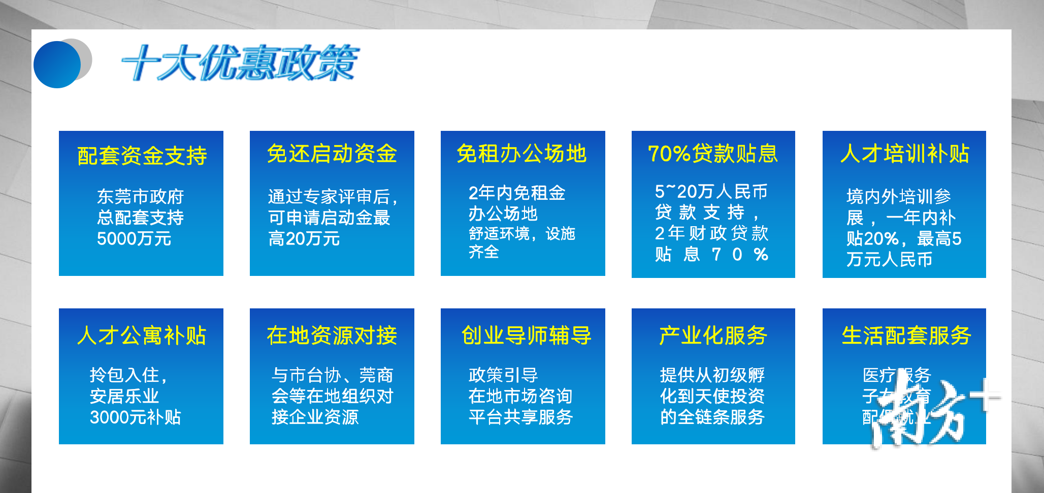 平台提供十大优惠政策。