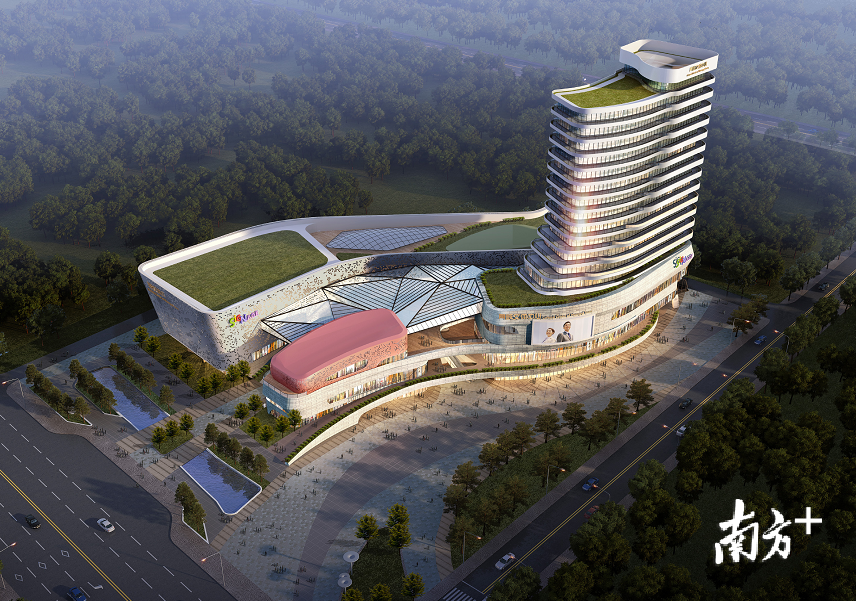 黄岐文体中心效果图。 黄岐文体中心效果图。