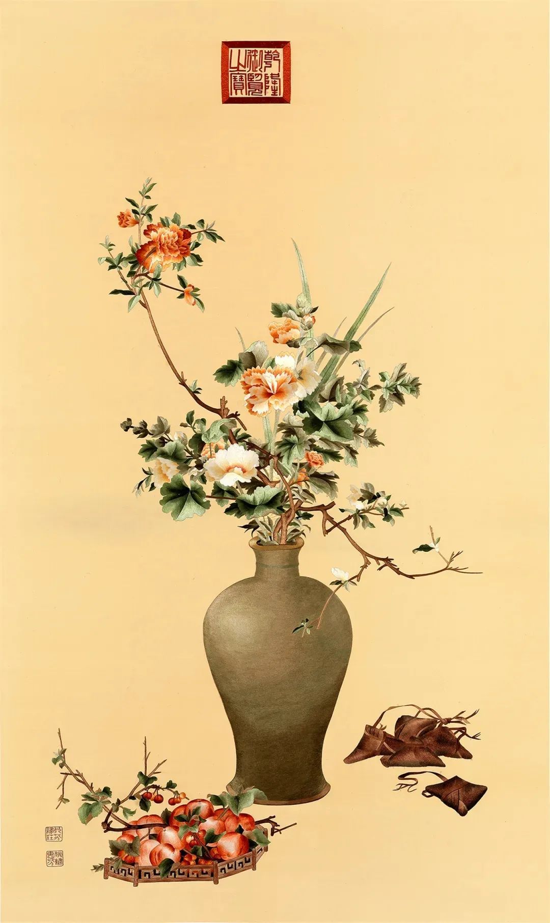 ▲郎世宁之午瑞图 ▲郎世宁之午瑞图