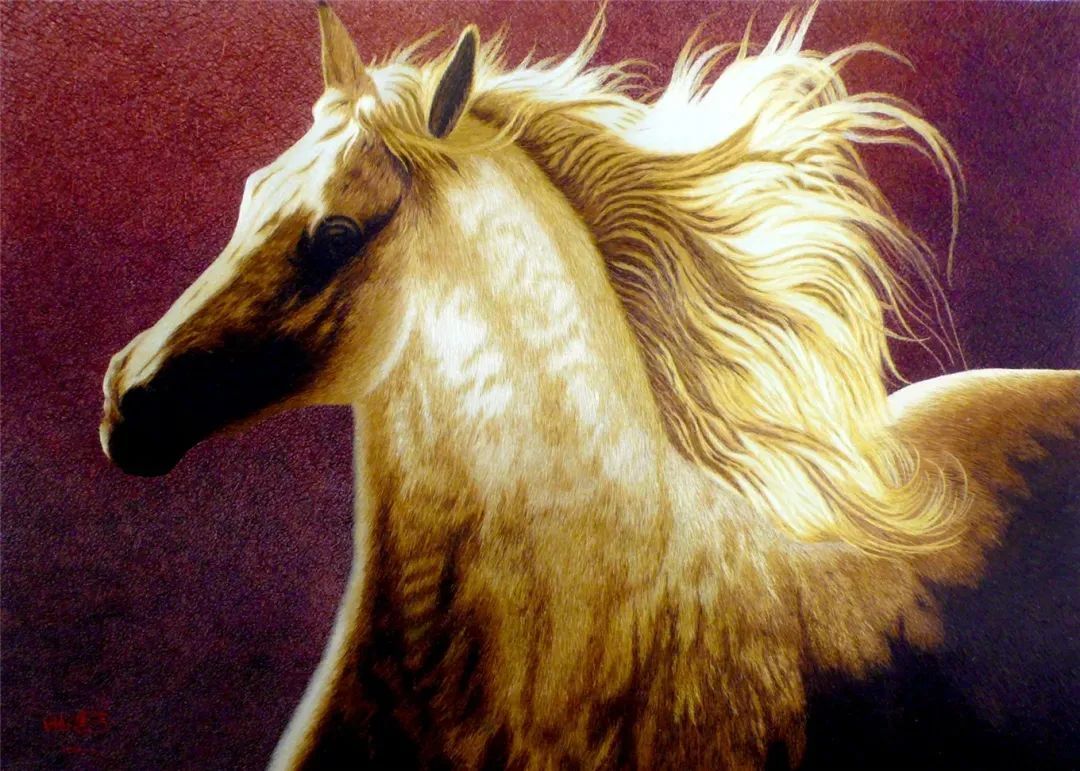 ▲金骏马图 ▲金骏马图