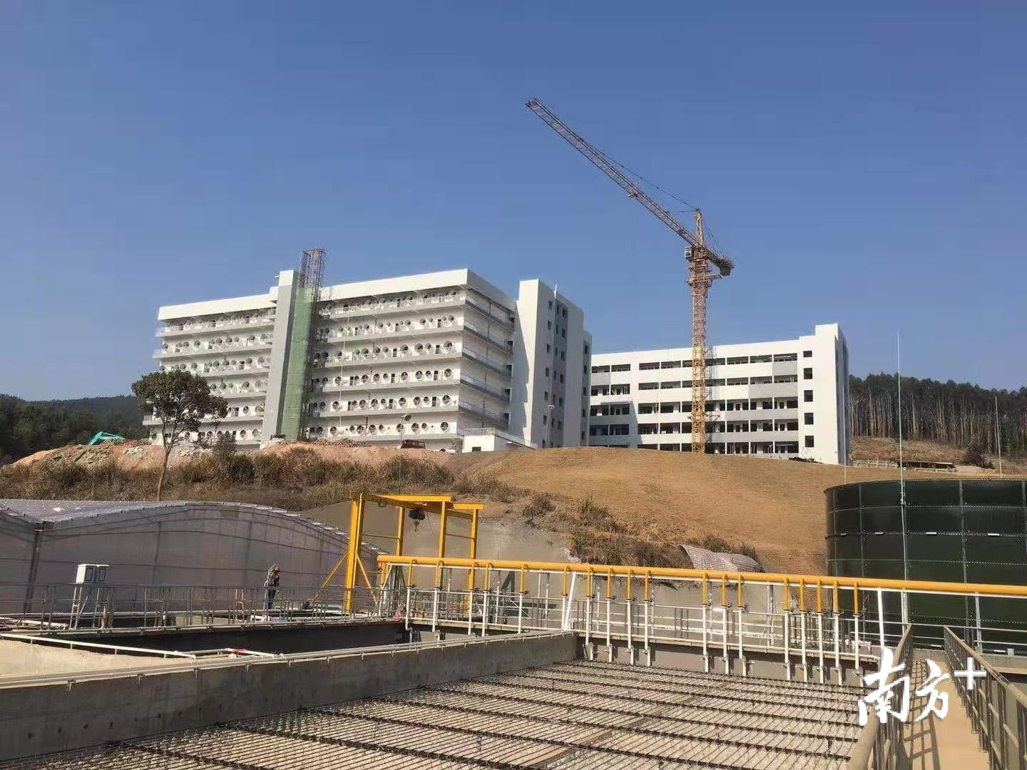 武江优百特即将竣工的楼房猪舍