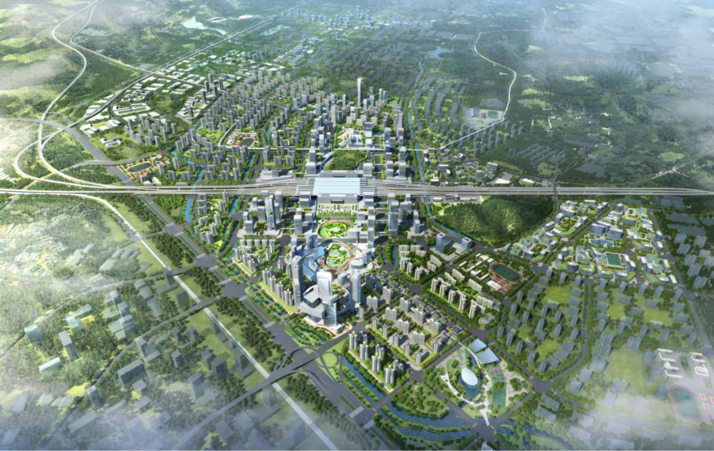 佛山西站枢纽新城项目效果图.