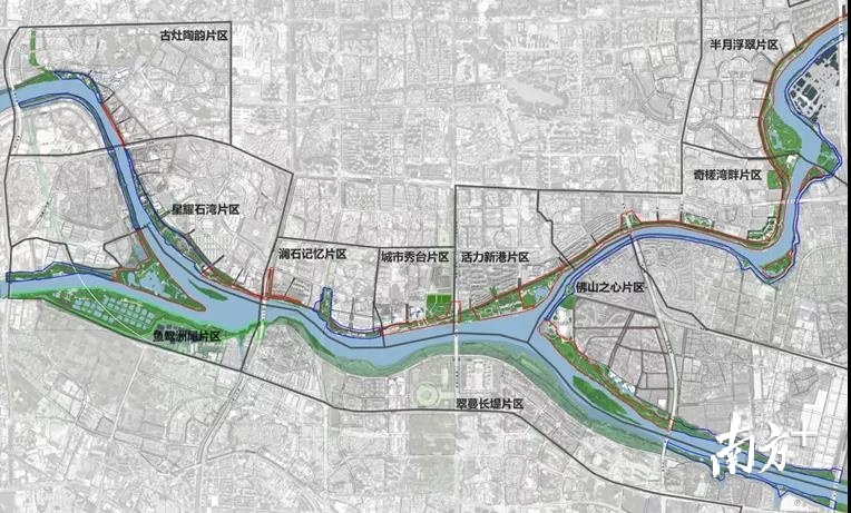 东平河水轴线建设规划。 东平河水轴线建设规划。