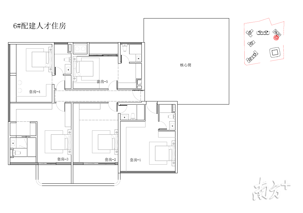 户型图。 户型图。