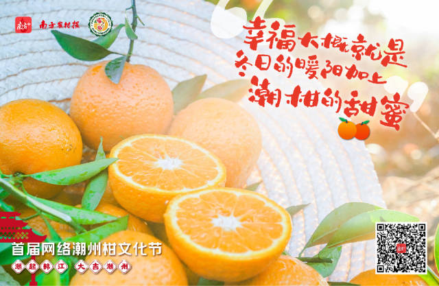 新年将至，献上一对潮州柑，祝您新年“大吉”大利