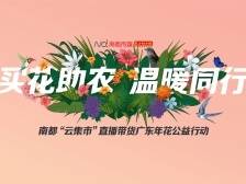 “买花助农 温暖同行”，南都“云集市”直播带货广东年花活动启动