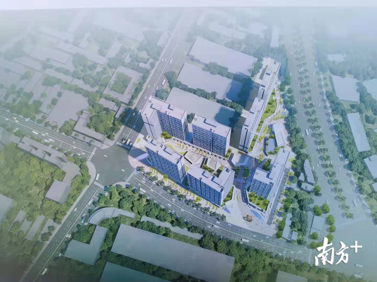 北滘万华广场效果图。熊程 摄