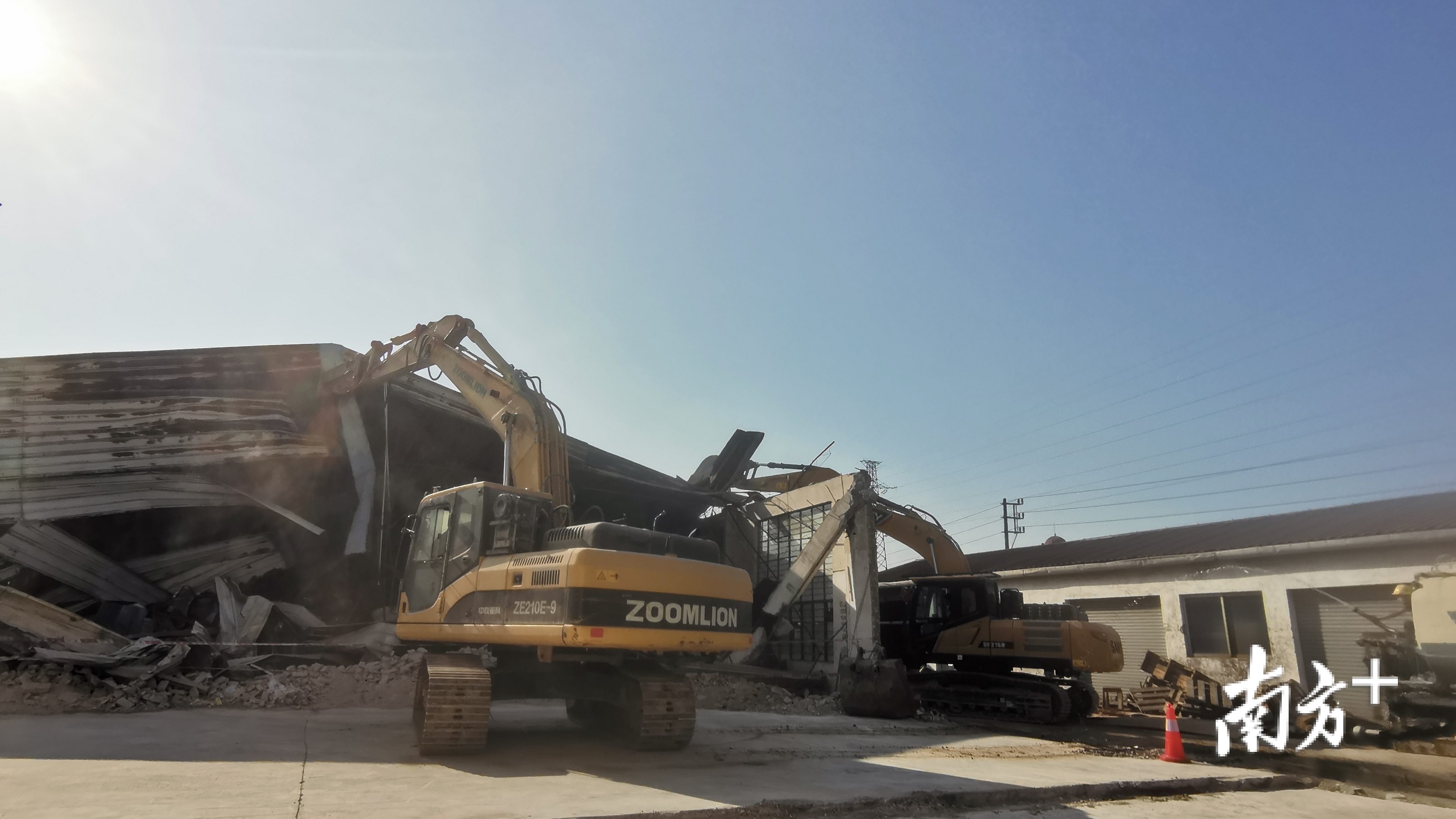 广教工业区清拆现场。熊程 摄