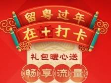 留粤过年·在+打卡〡拼手速抢10G免费流量包，一起“云拜年”