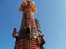 赛“爬金山”品“扒金山”，广州莲花山两大“金山”迎新春